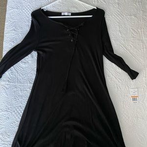 Black mini dress